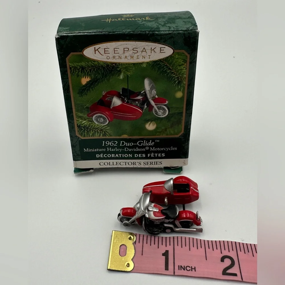 Hallmark Harley Davidson Miniature Diecast Ornaments -Set Of 4